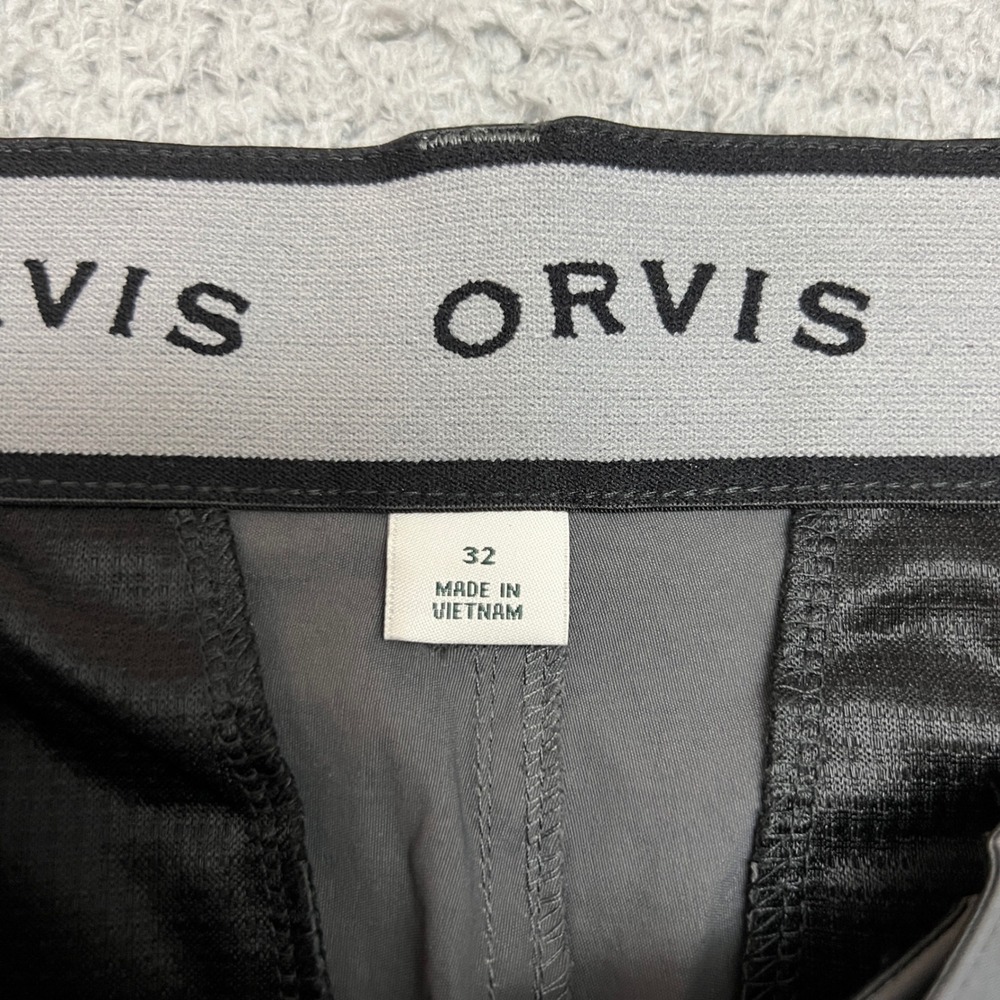 Orvis Tech Pants Mens 32 Gray Stretch Straight Casual Office Formal Comfort - Picture 4 of 12